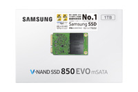 850 EVO mSATA パッケージ正面 1TB