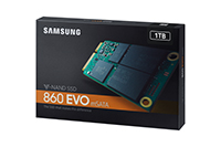 SSD 860 EVO mSATA 1TB パッケージ斜め