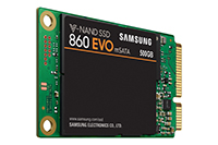 SSD 860 EVO 500GB mSATA 本体斜め2