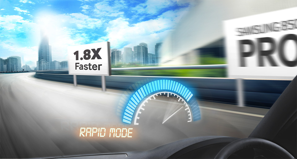 強化されたRAPIDモードでさらに処理を高速化