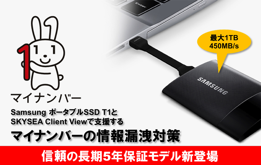 「Samsung Portable SSD T1シリーズ　5年保証モデル」発売開始 image