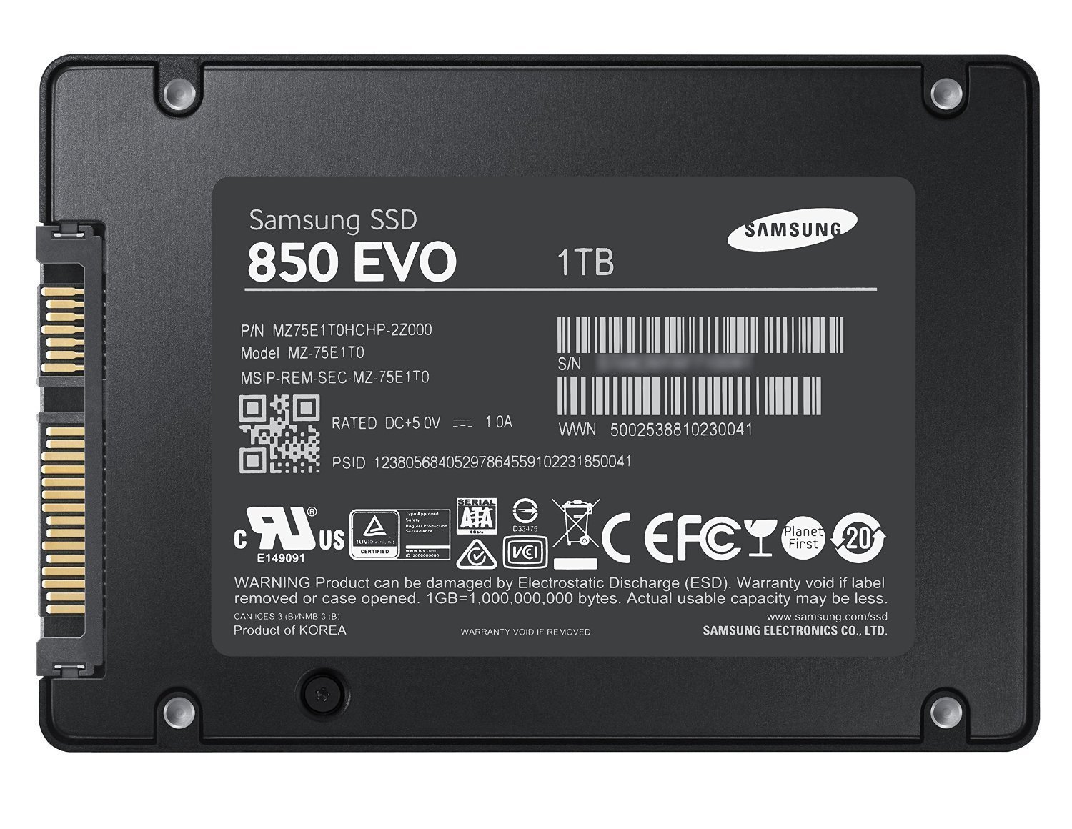Samsung SSD 850EVO 250GB