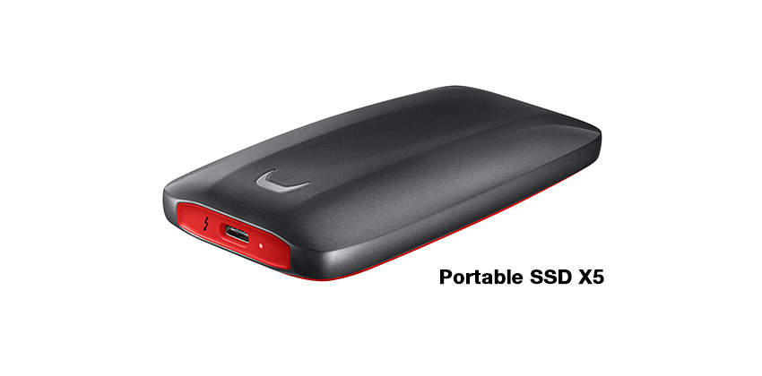 Thunderbolt™ 3テクノロジーを採用した 超高速外付けSSD「Samsung Portable SSD X5」を9月中旬より販売 image