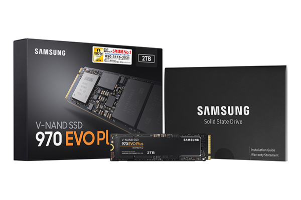 シーケンシャル読み出し/書き込み速度3,500/3,300MB/s Samsung NVMe M.2 SSD「970 EVO Plus」の2TBモデルを5月末より販売 image