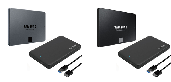 数量限定！Samsung 2.5インチSATA SSD 「860 QVO（1TB）」と「860 EVO（500GB）」に USB 3.0接続外付けケースを無償でバンドル image
